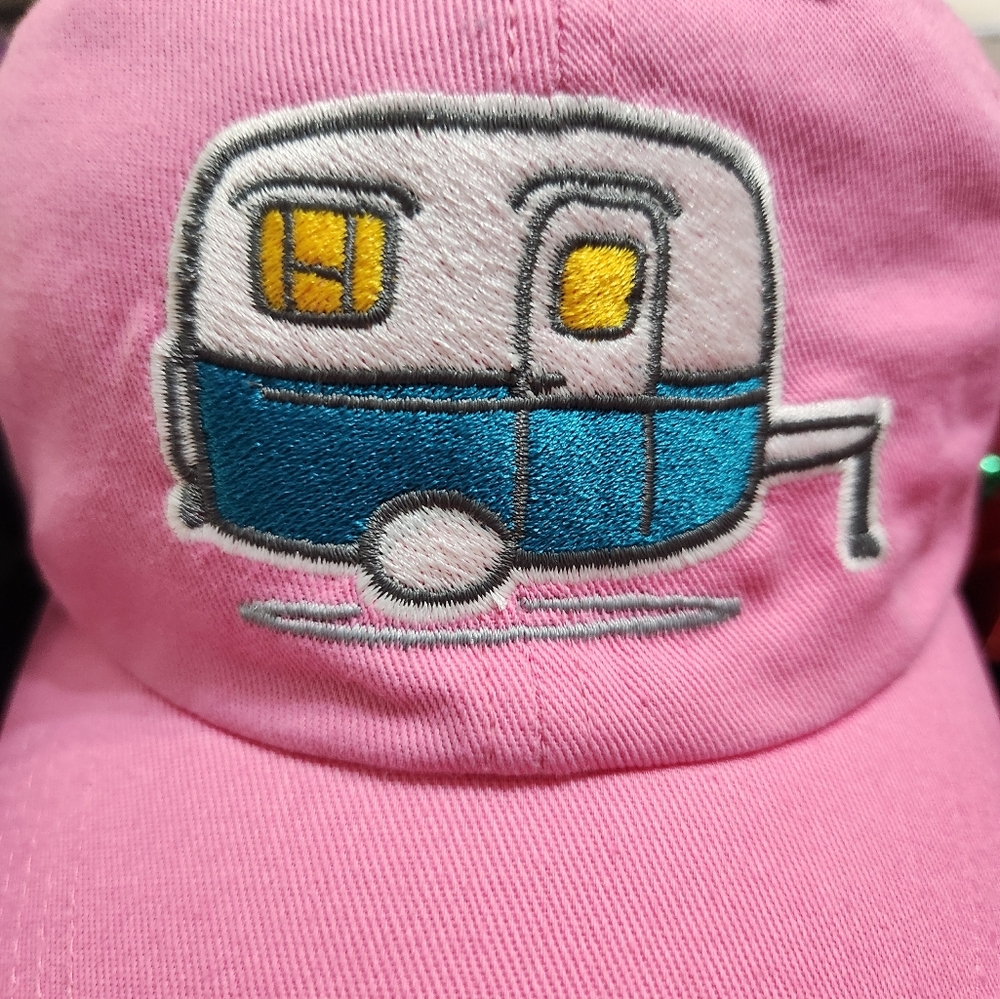 Pink Camper Embroidered Cap - Picture 2 of 3